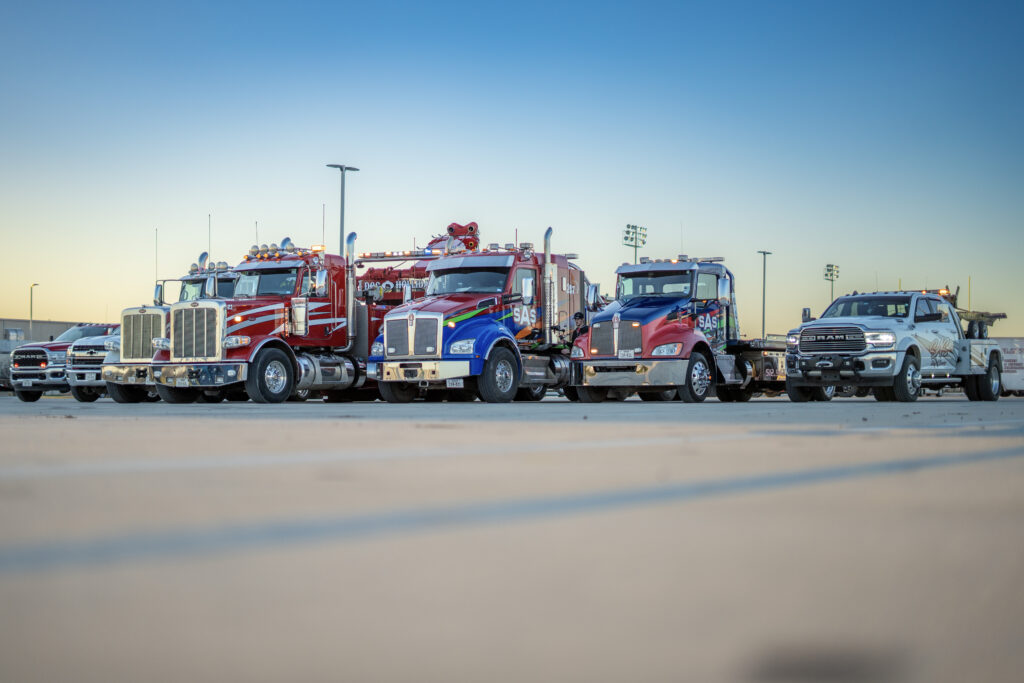 Multiple tow trucks for heavy duty towing Temple TX