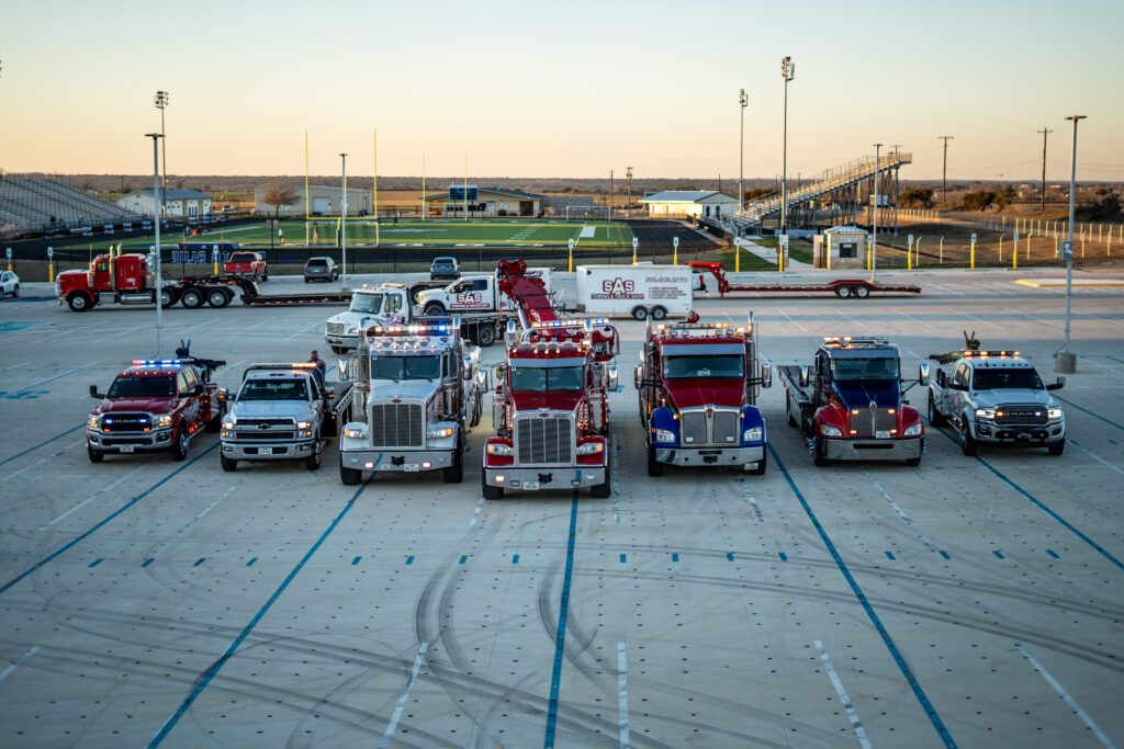 Fleet towing Temple TX for multiple commercial trucks
